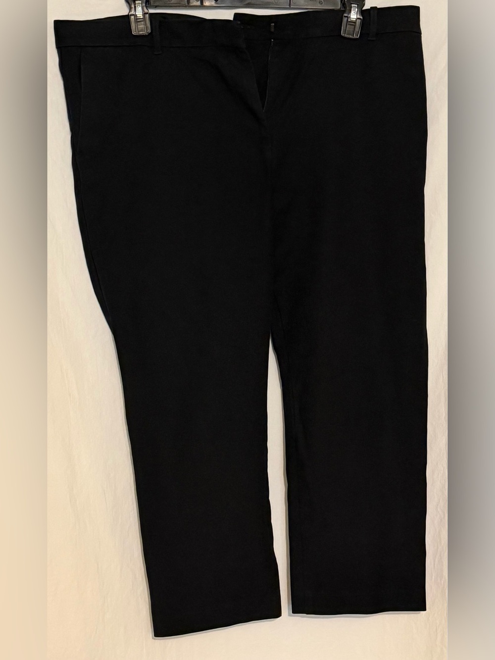 Ann Taylor Black Trousers Straight Leg Dress Pants Minimalist Workwear Classic